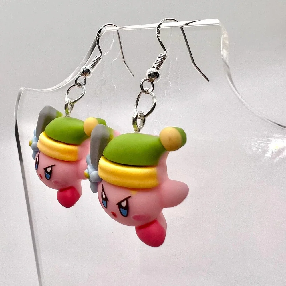 Kirby Earrings - Legend of Zelda Earrings - Gamer Earrings - Nintendo Earrings